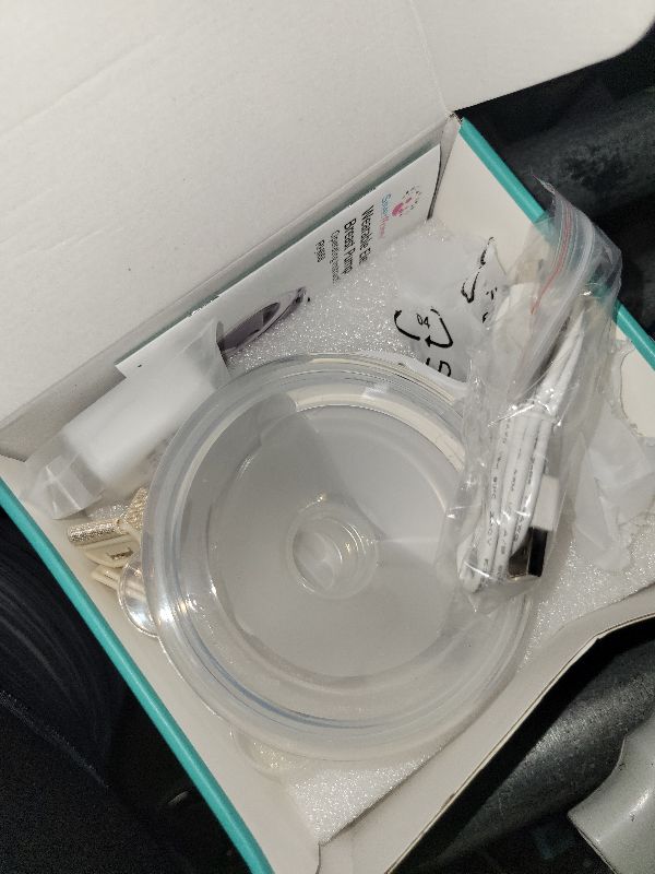 Photo 1 of 2025 Upgraded Wearable Breast Pump Hands Free, Discreet, Silent,3 Modes and 9 Levels- Wireless Hands Free Breast Pump, LCD, Lightweight, Skin Friendly Breastpump, 21mm Flange-180 ml, Single