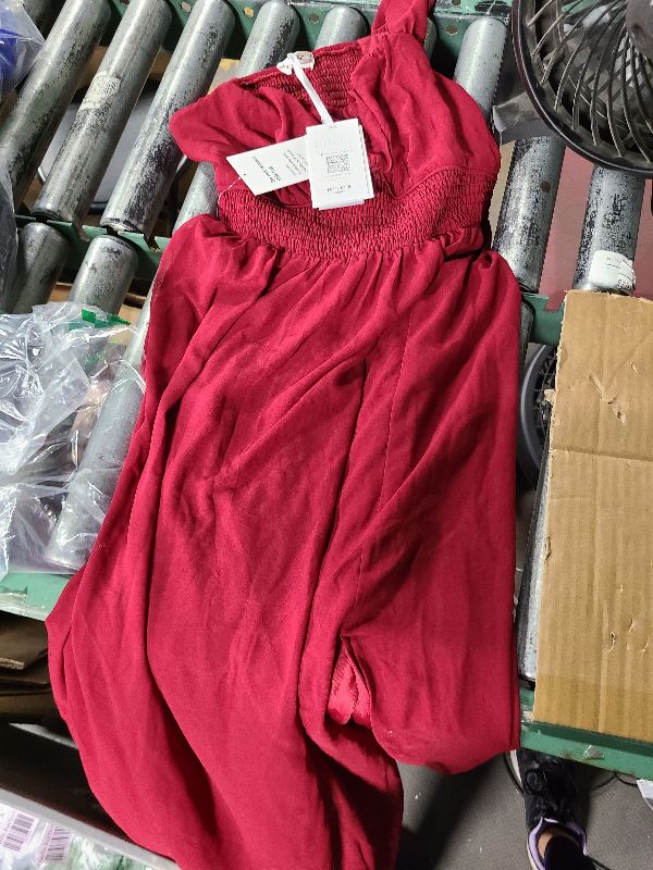Photo 1 of  Sundress Casual Spaghetti Strap Swing A Line Long Flowy Dress S