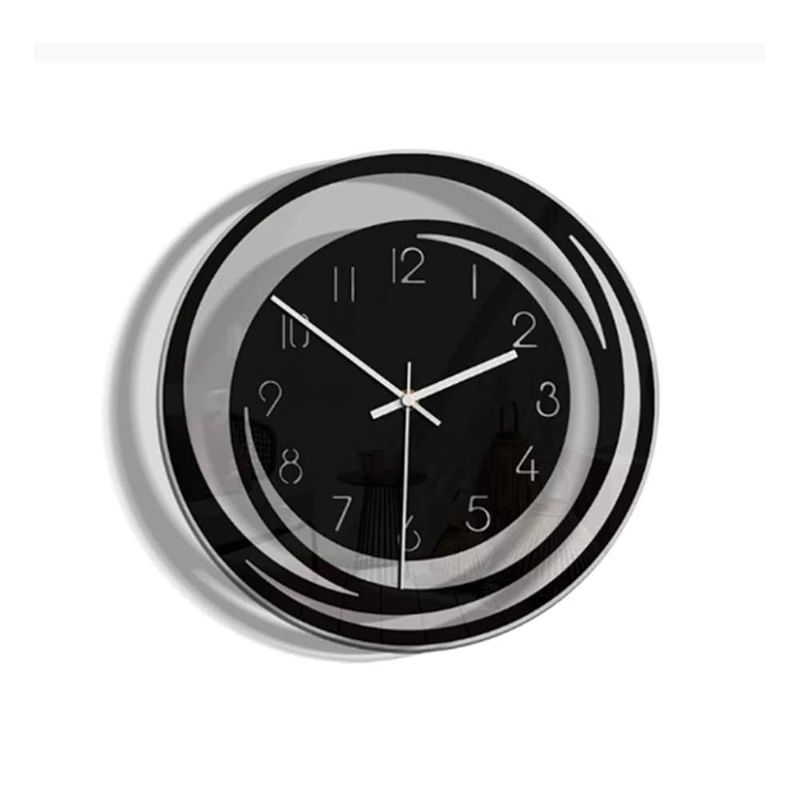Photo 1 of  Living Room Decoration Acrylic Wall Clock Models Minimalist Nordic Style Transparent Clock
