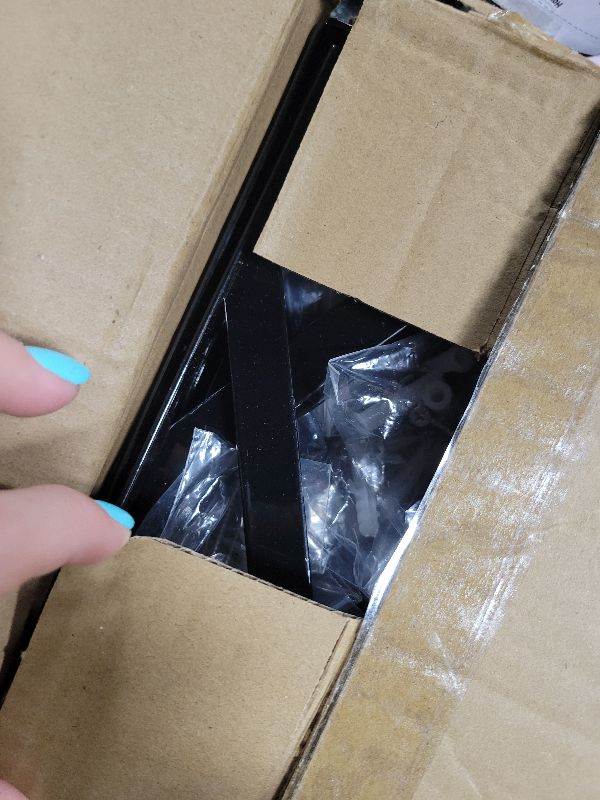 Photo 1 of 10 Pack Shelf Brackets 5 x 8 inch - Heavy Duty Floating Shelf Brackets - Black Metal Triangle Wall Shelf Bracket, Shelf Support Angle L Brackets(200x120mm)