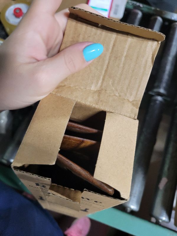 Photo 1 of 5 Pcs Best Wooden Spoons for Cooking Kitchen Utensils Set Acacia Wood Cooking Spatula Turner Non Toxic Utensil Slotted Serving Spoon Flat Spatulas Set Wooden Utensis Mixing Cooking Spoon Kitchen Tools