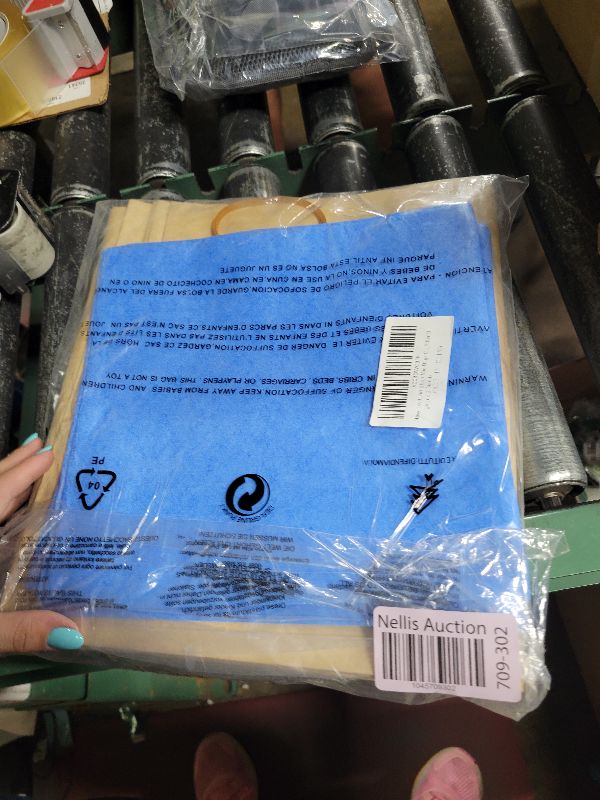 Photo 1 of 19-3100 Shop Vac Bags Compatible with Stanley 5 to 6 Gallon wet dry vacuum, 6 Pack Disposable Filter Bags and 3 Pack Reusable Filter Bags and 2 Bands