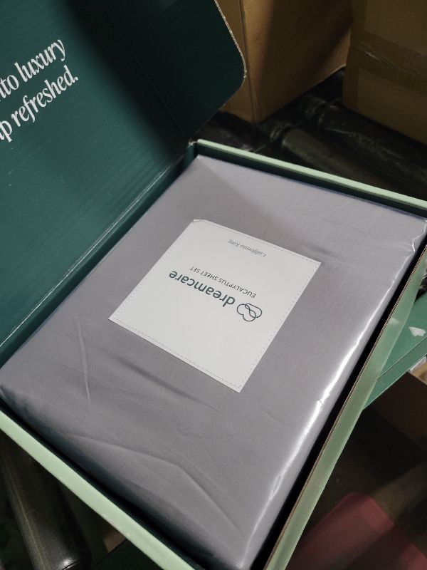 Photo 1 of 100% Eucalyptus Tencel Lyocell Sheets - California King Size, Cool for Hot Sleepers, Deep Pocket + 2 Side Pockets - 6 pcs