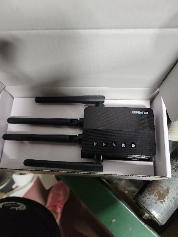 Photo 1 of WiFi Extender Signal Booster with Dual Band 5GHz/2.4GHz, WiFi Booster Up to 12880 Sq. ft and 105 Devices, WiFi Booster with Ethernet Port, WiFi Extenders Signal Booster for Home and Outdoors