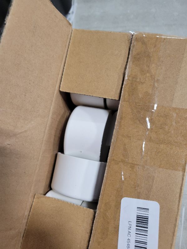 Photo 1 of 10 Pack 1-1/2" PVC Pipe End Cap Fitting, Schedule 40 Furniture Grade PVC Pipe End Cap Plug Adapter, White 1-1/2" PVC Pipe Plug Socket Fittings for Build PVC Furniture DIY Garden Shelf
