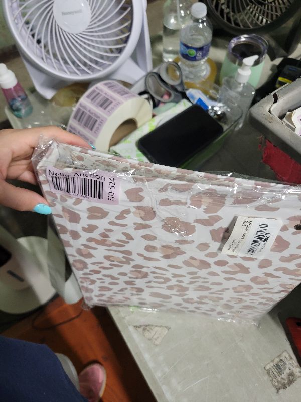 Photo 1 of 3 Ring Binder 1 Inch for 8.5"x11" Paper, Three Ring Binders with Clipboard, 5 Dividers with Tabs and Pockets, Transparent Folder, 18 Divider Stikers, BVSSX Decorative Binder with Pen Holder,Leopard