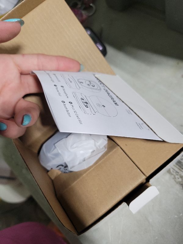 Photo 1 of Wansview Security Camera Indoor, 360 Degree WiFi Home Security Cameras for Pet/Dog/Nanny, 2 Way Audio Night Vision, Works with Alexa, with TF Card Slot and Cloud, 2.4Ghz, Q5 (Black, 3MP)