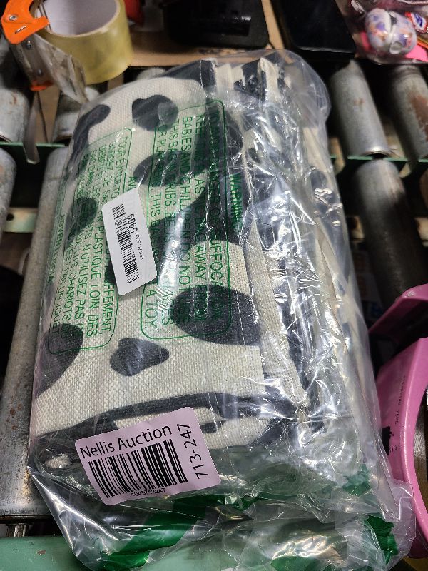 Photo 1 of 10 Pcs Linen Cow Print Table Runner Black and White Farm Cow Print Tablecloth Western Barnyard Cowboy Themed Table Cloths for Birthday Party Decorations Home Kitchen Table Supplies ( 13 x 72 in)