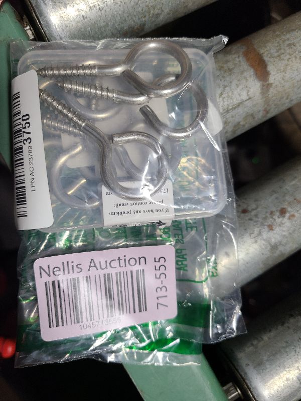 Photo 1 of 304 Stainless Steel Screw Eye Hooks, 2.55 Inch Eye Bolt Eye Screws Heavy Duty Eye Hooks Screw, Load Bearing 200LBS for Indoor & Outdoor Use (8, M6)