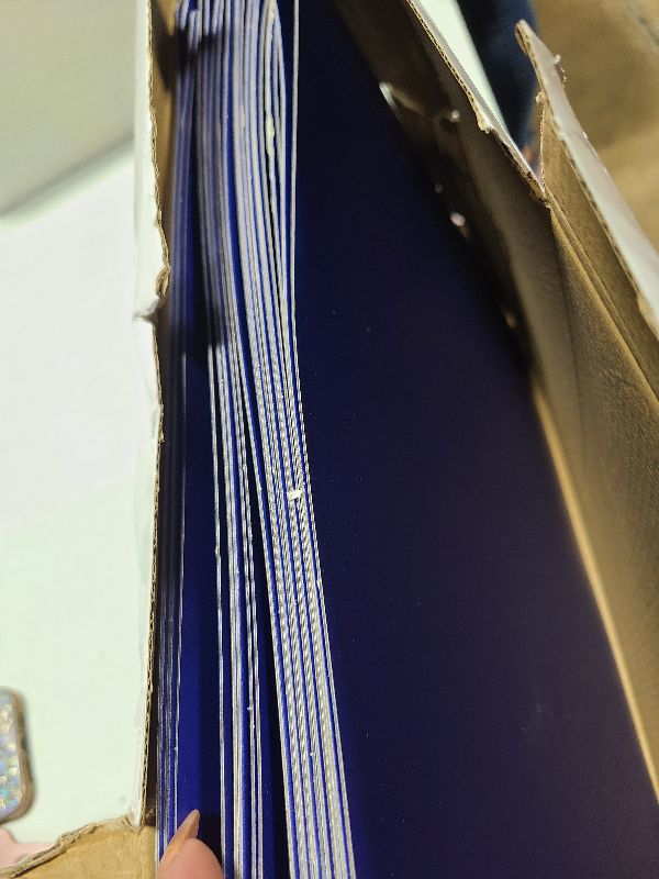 Photo 1 of 10 Pack of 11”x17” Landscape Pressboard Presentation Binder Folder, Blue Fiberboard Report Cover with 3" Capacity Metal Prong Paper Fastener, Heavy-Duty Document Binder for Reports and Proposals
