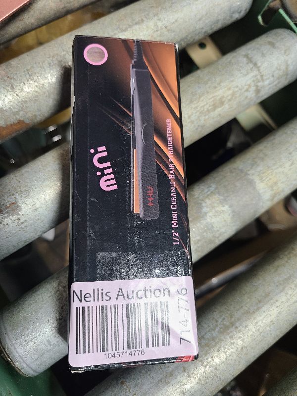 Photo 1 of 1/2 Inch Mini Hair Straightener for Short Hair/Curls Bangs, Ceramic Tourmaline Plate Small Flat Iron, Lightweight Portable Travel Straightening Iron