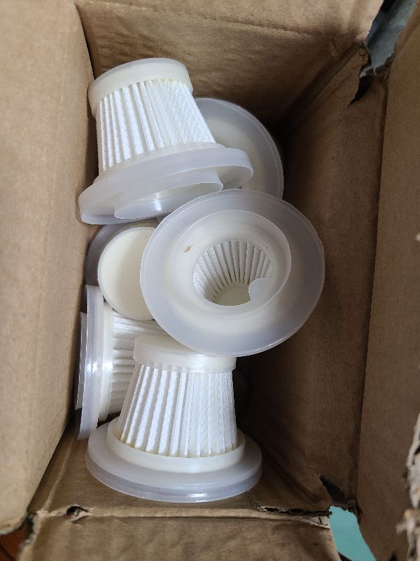 Photo 1 of 6 Pack Replacement HEPA Filter Compatible with Jahy2Tech DA0137US Cordless Handheld Vacuum Cleaner Bug Catcher
