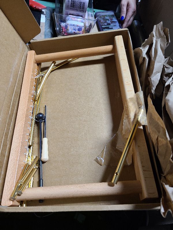 Photo 1 of 20-Note Chime Bar Table Top Wind Chime Music Percussion Instrument with Mallet, Golden