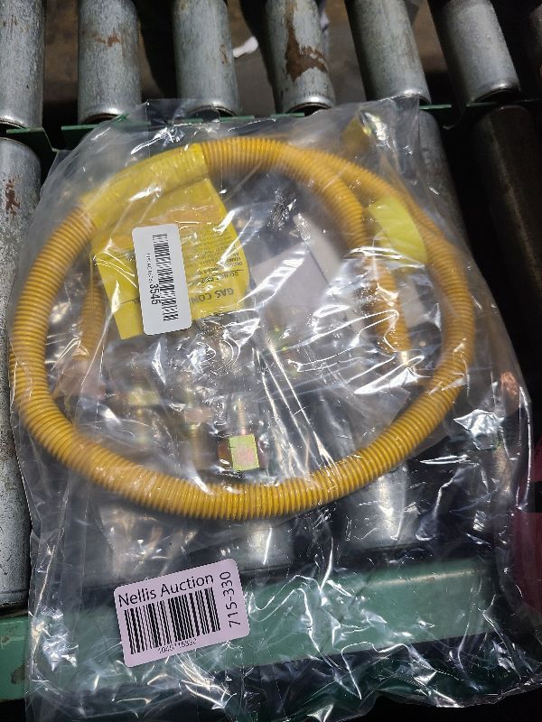 Photo 1 of 48" Flex Gas Line, Gas Dryer Connector Kit, Stove/Water Heater/Dryer Gas Line with Connectors 1/2" MIP 1/2"FIP 3/4"MIP, 5/8 in.OD(1/2 in. ID?Coated Corrugated Stainless Steel Tubing