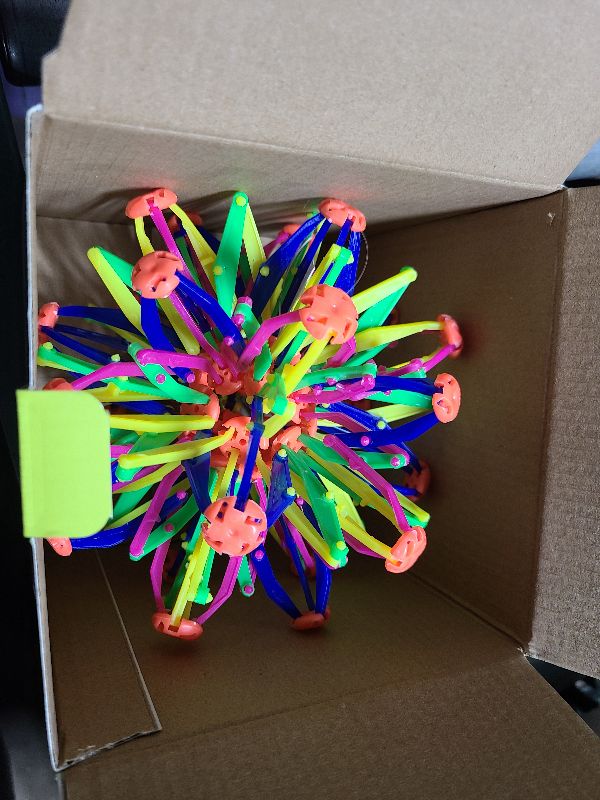 Photo 1 of 4E's Novelty y Expandable Breathing Ball Sphere - Breathing Visual, Fidget Toys Expands from 6 to 12" Expanding Sphere for Kids & Adult
