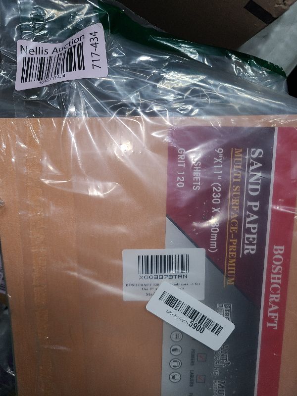 Photo 1 of 120 Grit Sandpaper, Sandpaper Assortment Sandpaper for Wood Metal Furniture Hand Sander Sand Paper Set Sandpaper Sheets Cut for Use 9" x 11"/12 Sheets