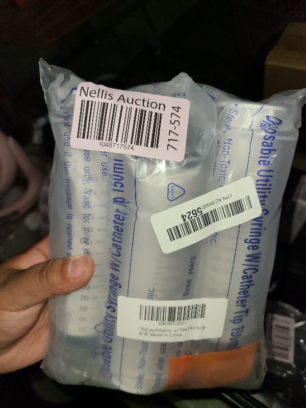 Photo 1 of 150ml Large Syringes for Liquid, Oral, Scientific Labs, Measurement, Dispensing, with Cap- 3 Pack 150 ml Syringe