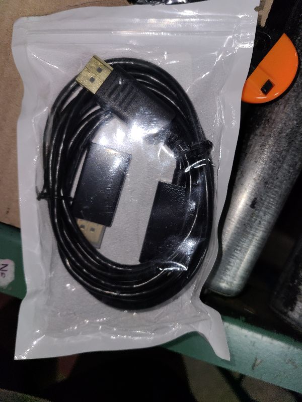 Photo 1 of 4K 60Hz Displayport to HDMI Cable 6ft, NOT HDMI to Displayport Adapter, Display Port to HDMI Cable 6feet for Dell Lenovo HP Laptop Desktop PC Monitor TV GPU NVIDIA AMD, DP to HDMI Adapter Cord Black