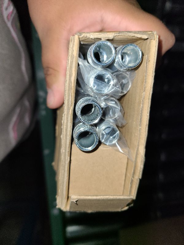 Photo 1 of 2 Pack Silver Curtain Rods 48 to 84 Inches(4-7 Feet),5/8 inch Splicing Drapery Rods,Small Curtain Rods Set,Size: 36''-88'',Silver