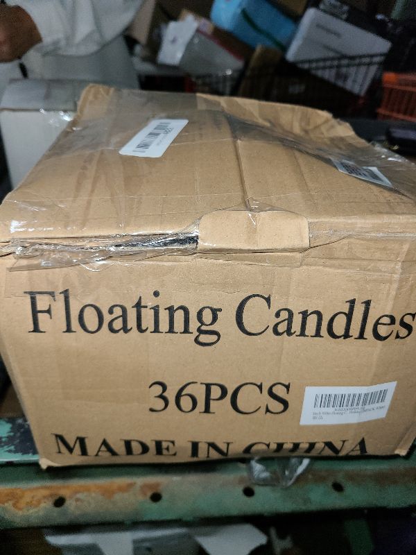 Photo 1 of 3inch White Floating Candles, 36PACK 13-15Hours Unscented Dripless Wax for Cylinder Vases, Centerpieces at Wedding, Birthday,Party, Pool, Holiday (36PACK, White)
