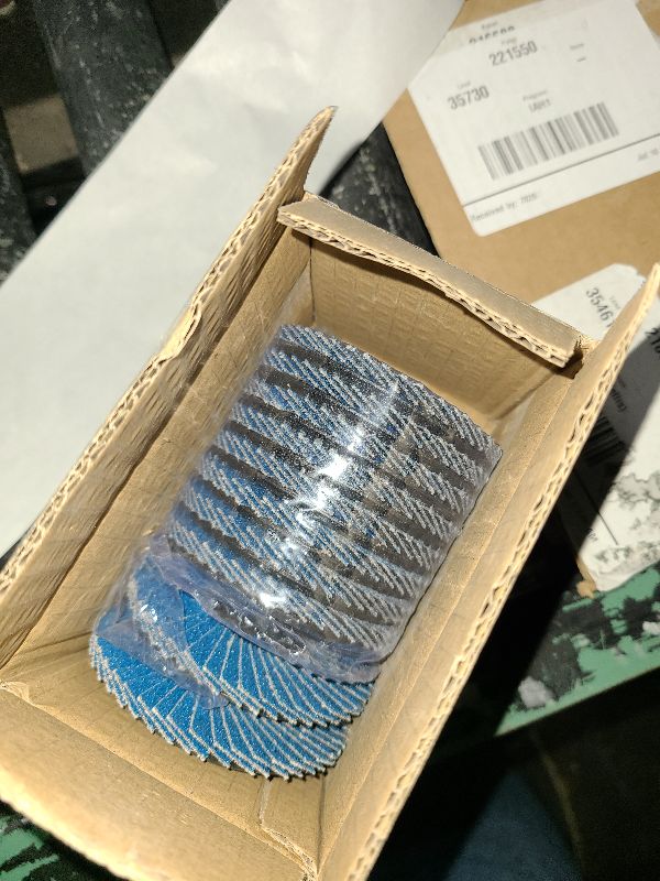 Photo 1 of 3 x 3/8 Inch Flap Disc for Angle Grinder, 80 Grit Flap Wheel for General Purpose Metal and Stainless Steel, Type 27 Grinding Wheel, 10PACK
