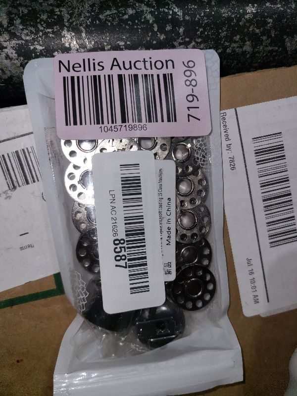 Photo 1 of 2 Pieces Bobbin Case with 20 Pieces Sewing Machine Metal Bobbins, Replacement Bobbins for Craft Sewing, Compatible with Brother, Janome, Singer, Bernina, Toyata, Etc Front Loading 15 Class Machines