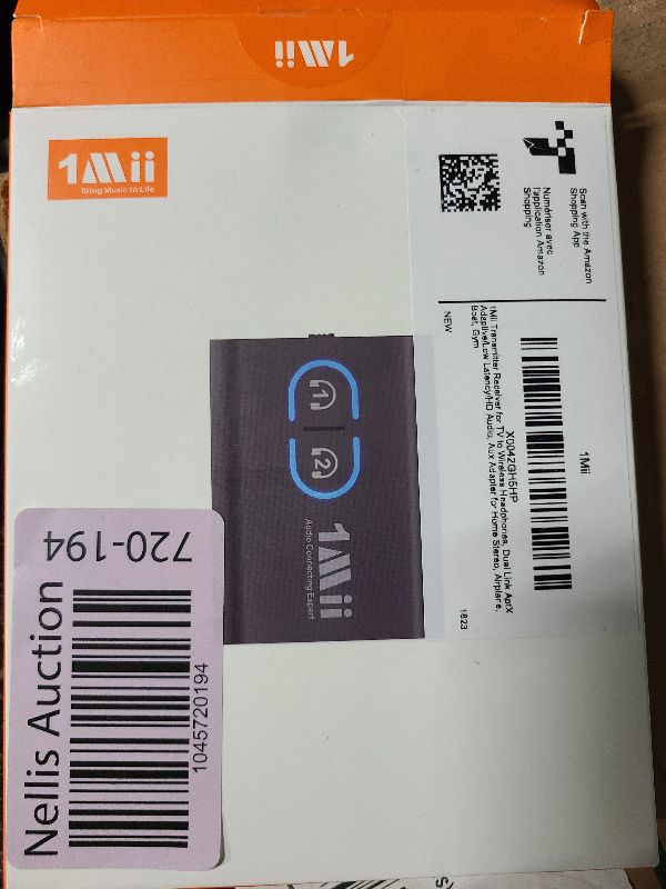 Photo 1 of 1Mii Bluetooth 5.3 Transmitter Receiver for TV to Wireless Headphones, Dual Link AptX Adaptive/Low Latency/HD Audio, Aux Adapter for Home Stereo, Airplane, Boat, Gym