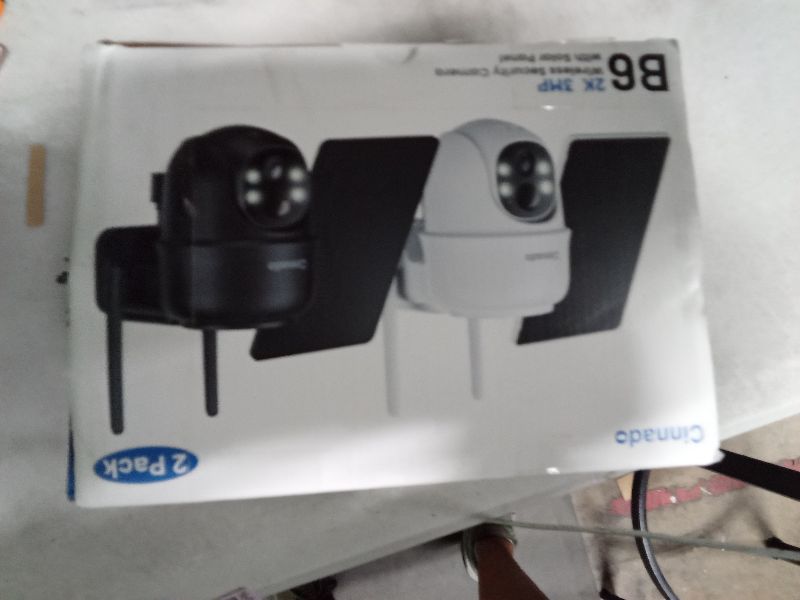 Photo 1 of 2K Cameras for Home Security-2.4G WiFi Outdoor Camera Wireless Solar/Battery Powered with solar panel, 360° Viewing, AI Human Detection, Color Night Vision, with SD Storage, Works with Alexa(2 Pack)