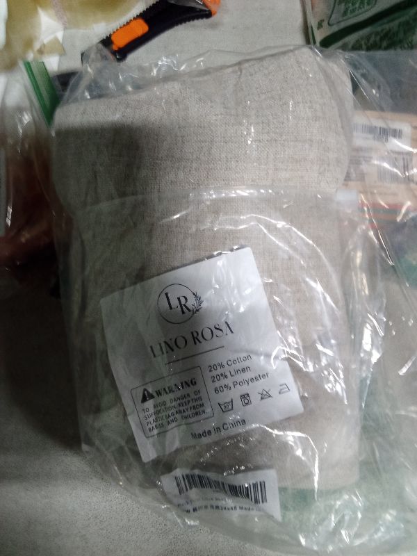 Photo 1 of 48 Inch Length Short Curtains for Windows,Pinch Pleated Cream Colored Linen Sheer Curtains for Small Windows,4 FT 4FT Long