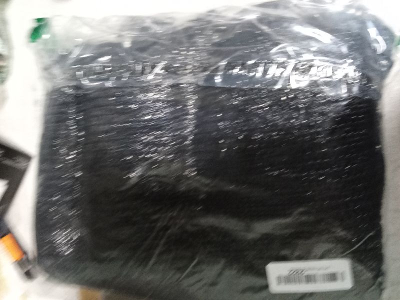 Photo 1 of 40% 6 ft X 8 ft Black Shade Cloth Taped Edge with Grommets for Outdoor Plant Cover Patio Tomatoes Barn Kennel Greenhouse