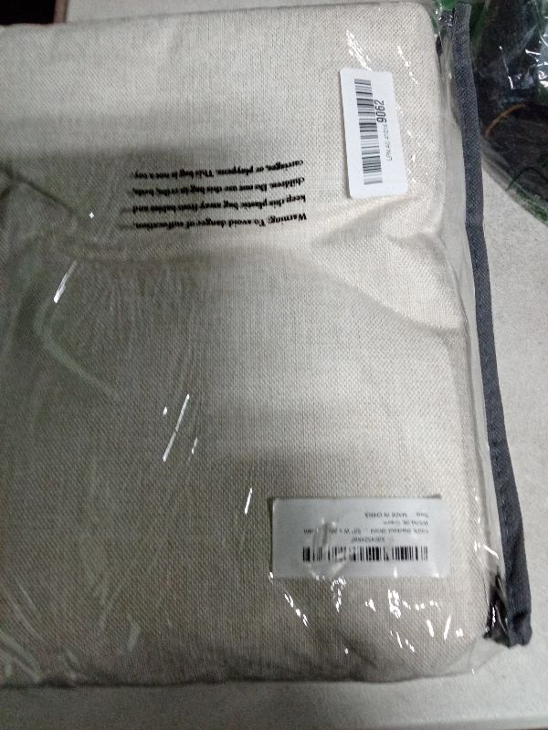 Photo 1 of 100% Blackout Shield Linen Blackout Curtains for Bedroom 96 Inches Long, Back Tab/Rod Pocket Living Room Drapes, Thermal Insulated Blackout Curtains 2 Panels Set, 50" W x 96" L,Cream