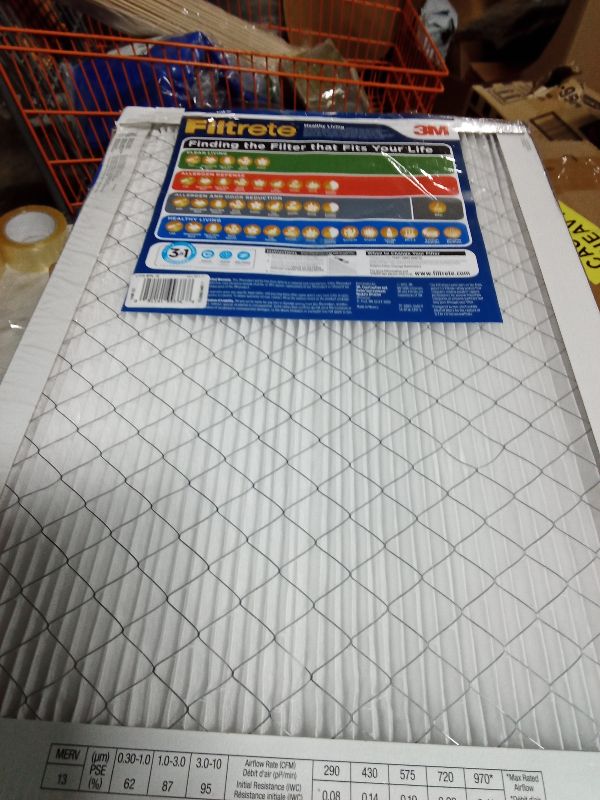 Photo 1 of 3M UA05DC-6 14x20x1 Filtrete Ultimate Allergen Filter (1-Pack)