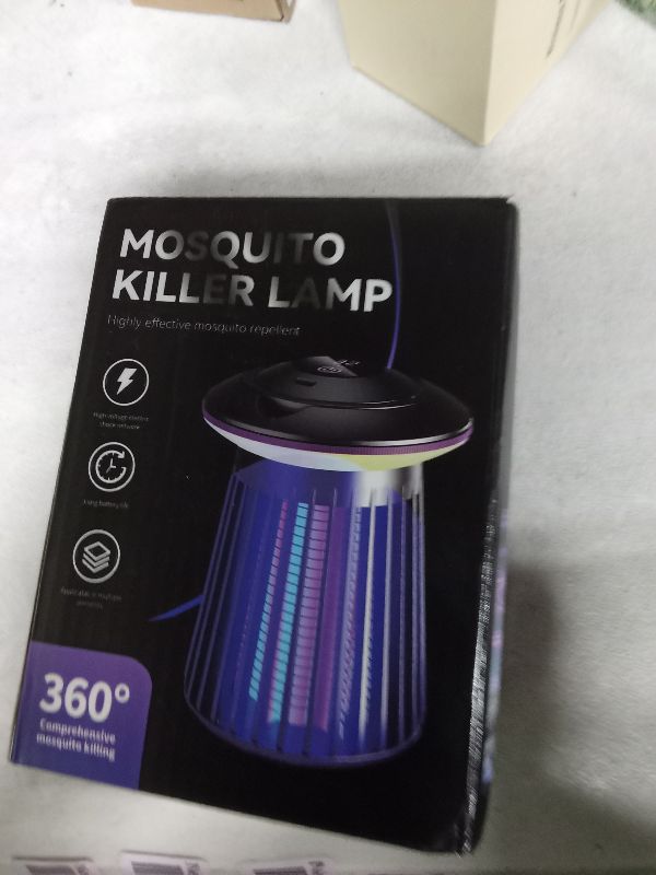 Photo 1 of 2025 Upgraded Mosquito Killer Lamp, 4200V Electric Bug Zapper for Indoor & Outdoor, Rechargeable LED Night Light - Safe for Baby & Family, Camping, Backyard, Terrace