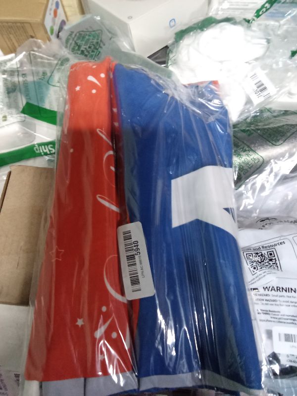 Photo 1 of 4th of July American Flag Patriotic Party Supplies, 4th of July Paper Plates and Napkins, Tablecloth, Banner, Independence Day Patriotic Decor Sets, Red White Blue Party Decorations, Serve 25