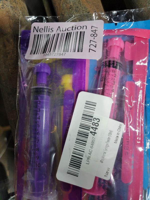 Photo 1 of 4Pcs Animal Syringe Feeder Chromatic Plastic Syringe Pet Feeding for Puppies, Cat, Rabbits and Other Baby Animals Measuring Tools for Scientific Labs, Oil or Glue Applicator (10ml)
