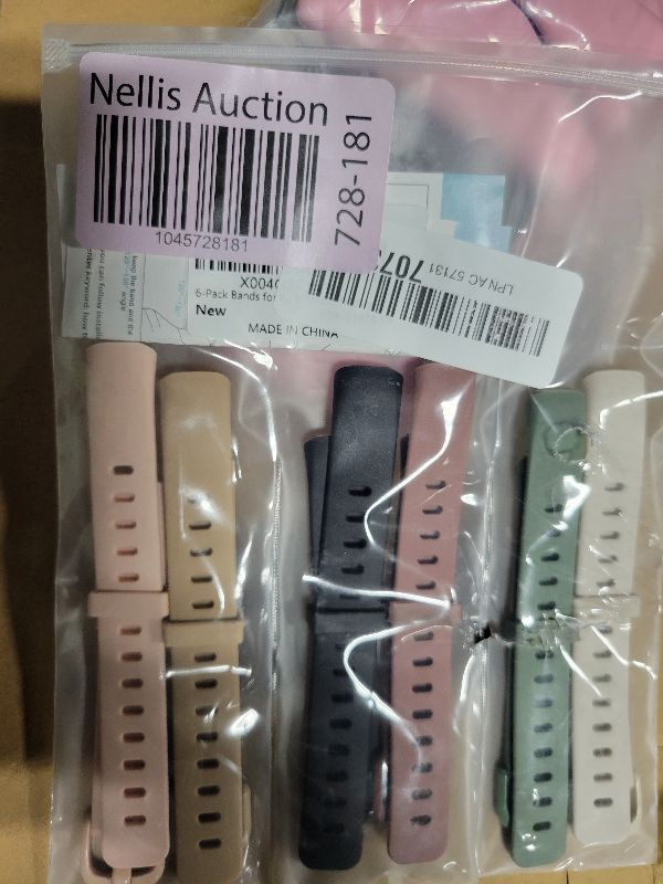 Photo 1 of 6-Pack Bands for Fitbit Inspire 3 Bands for Women Men, Soft Silicone Adjustable Wristband Replacement Straps Compatible with Fitbit Inspire 3 Fitness Tracker