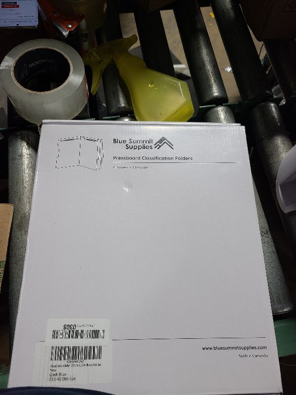 Photo 1 of 10 Blue Classification Folders with Dividers - Employee Personnel File Folders – 2'' Tyvek with Two Prong File Folders for Medical, Law Files - Pressboard Classification Folders 2 Dividers Letter Size