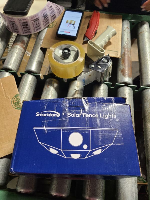 Photo 1 of 12 Pack Solar Fence Lights, Motion Sensor Outdoor Light with 3 Sided Lighting, 60 Lumens Fence Light Solar Powered, Solar Lights Outdoor Waterproof with 3000K/7000K Mode for Patio, Backyard, Fence