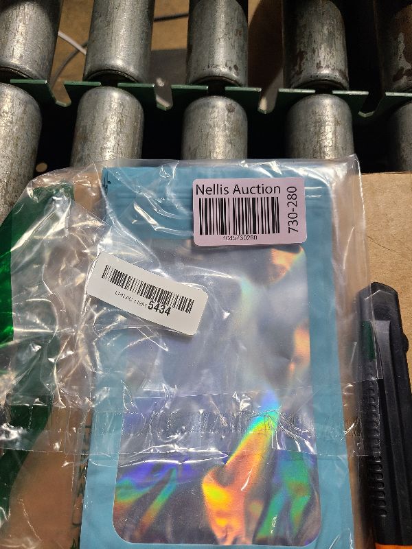 Photo 1 of 100 Pieces Smell Proof Mylar Resealable Bags, Holographic Packaging Bags, Resealable Odor Foil Pouch Zip Bags with Clear Window for Food Storage and Lipgloss, Jewelry Lash (Blue, 5.1 x 8.3 Inch)