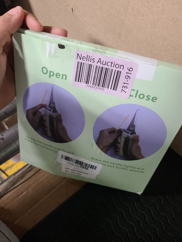 Photo 1 of 4PACK Pruning Shears, Stainless Steel Garden Shears, Sharp Handhled Gardening Scissors, Bypass & Straight Blade Garden Clippers for Plants, Flowers, Fruits Trees, Gardening Gifts for Women & Men