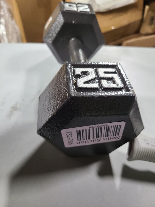 Photo 1 of **only 1**
WF Athletic Supply Cast Iron Solid Hexagon Gray/Black Dumbbells, Strength Training Free Weights Set of 2 for Women and Men, Hand Weights Sold by Pairs, Multi-Select Size Options Available