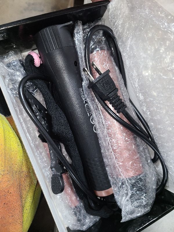 Photo 1 of 3 in 1 Curling Wand Set - SIQUER Hair Waver Curling Iron for Women with 3 Interchangable Ceramic Beach Waves Wands 1/2 Inch to 1 1/4 Inch Fast Heating Up Hair Curler with Box (Rose, Black)