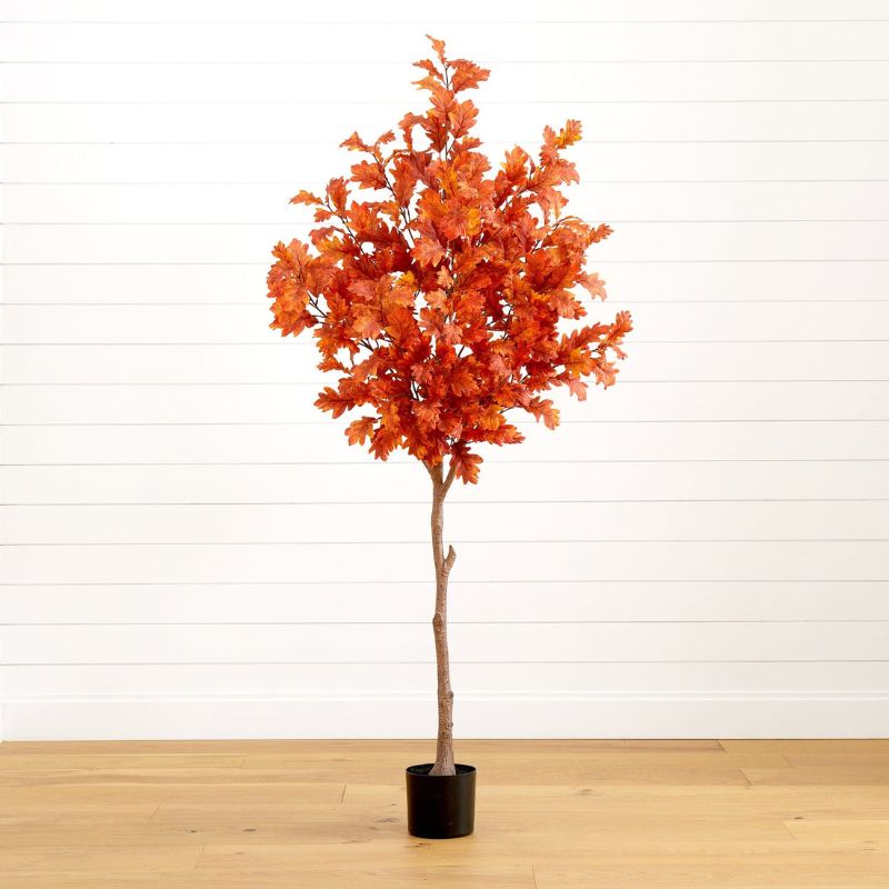 Photo 1 of 6’ Autumn Oak Artificial Fall Tree