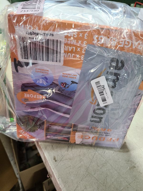Photo 1 of 12 Pack Vacuum Storage Bags (3 Jumbo, 3 Large, 3 Medium, 3 Small),Plastic Packaging Bags,Space Saver Sealer Compression Bags with Travel Hand Pump for Blankets, Comforters, Pillows, Clothes Storage