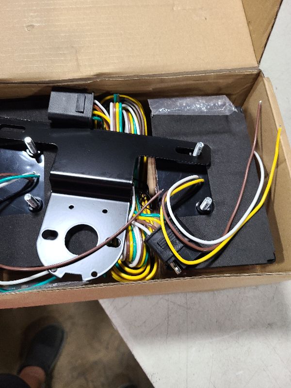 Photo 1 of EXERAUO 6 Inch Trailer Lights LED Kit, Submersible LED Boat Trailer Lights Rectangle Stop Turn License Plate Boat Trailer Light Kit w/25ft Wiring Harness Trailer Light 12V