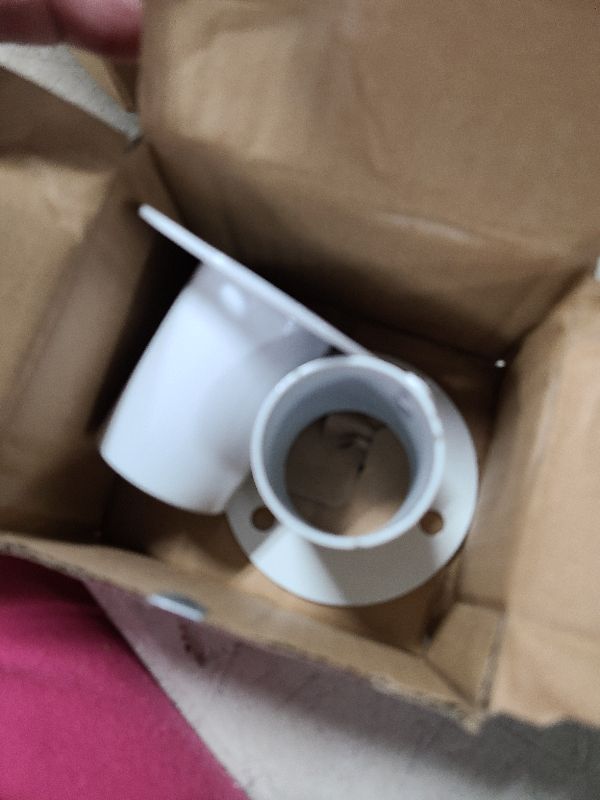 Photo 1 of 2 Pack Pool Ladder Brackets Deck Flanges, for Above Ground Pool Ladder 1.5" Also for Handrails Closet Rod Flange (Stainless Steel)