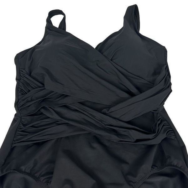 Photo 1 of  Lands end wrap 2 piece swimsuit black  XL