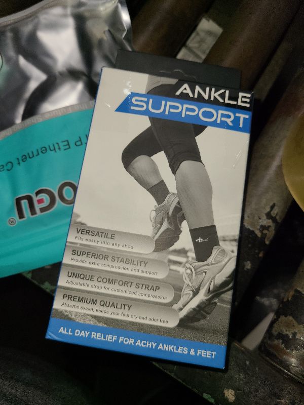 Photo 1 of ABIRAM Ankle Brace for Women & Men, Ankle Compression Sleeve, Foot Sleeve with Wrap, Ankle Support, Foot Brace for Sprained Foot & Arch, Plantar Fasciitis Relief Socks, Achilles Tendonitis