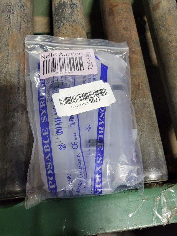 Photo 1 of 20ml Syringe for Liquid, Oral, Scientific Labs, Measurement, Dispensing, with Cap- 3 Pack 20ml Syringes