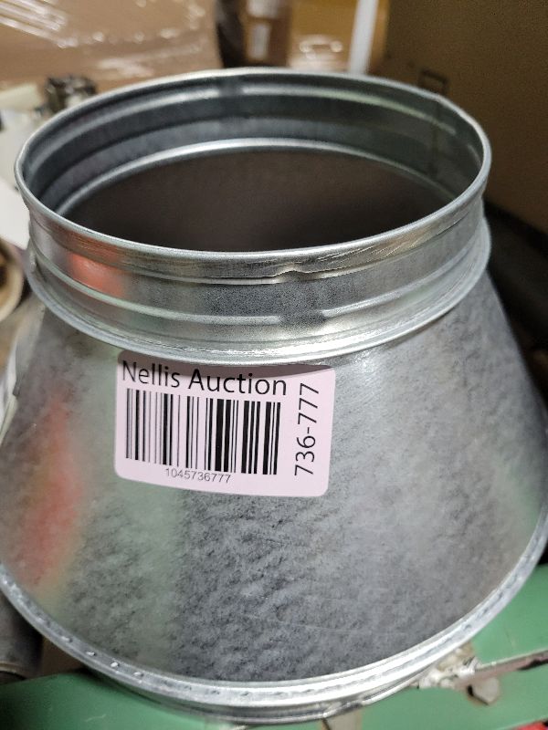 Photo 1 of 10" to 6" Duct Reducer Round Reducer Duct Fitting Pipe Increaser Reducer Made from Galvanized Steel (Drain, Waste and Vent) Reducing Coupling (Metal, 10 to 6 Inch)